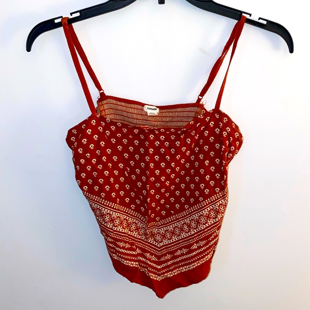 Garage Cropped Bandana Shirt